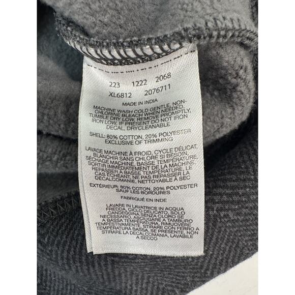 Columbia Lodge Funnel Pullover Sweatshirt Gray Black Ski Snow Herringbone Small - Picture 5 of 8